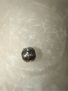 Brighton silver-toned filigree charm bead